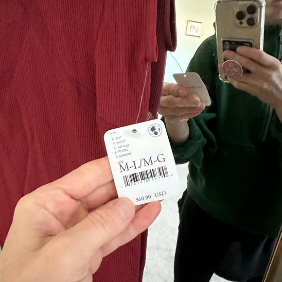 NWT Intimately Free People Dress Red Hide And Seek Bodycon - Picture 5 of 5